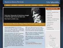 Tablet Screenshot of americanjusticenetwork.com